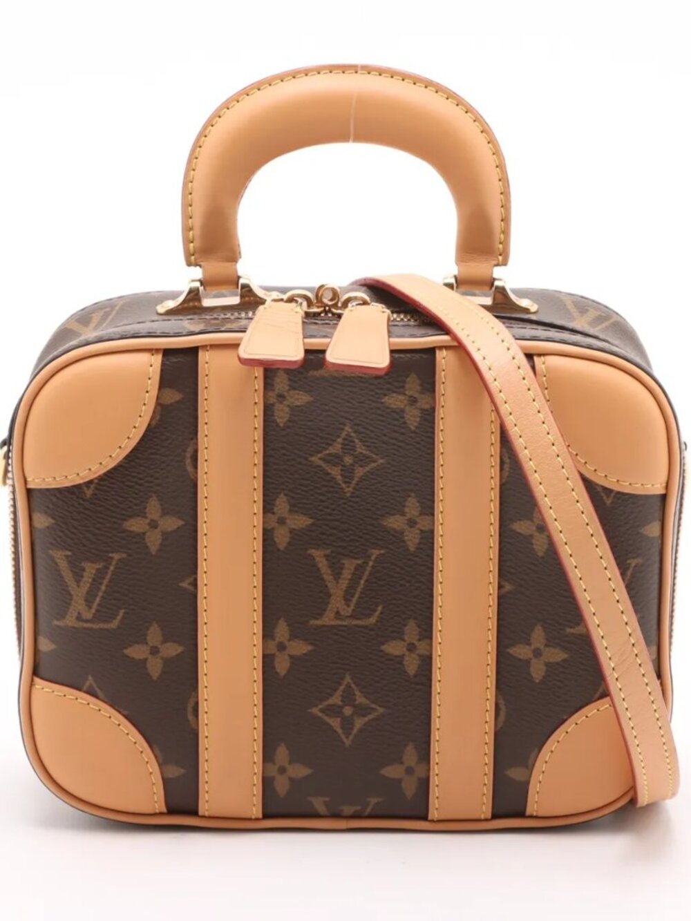 Louis Vuitton Monogram Valisette BB M44804 FL3148 Brown There was an RFID respon